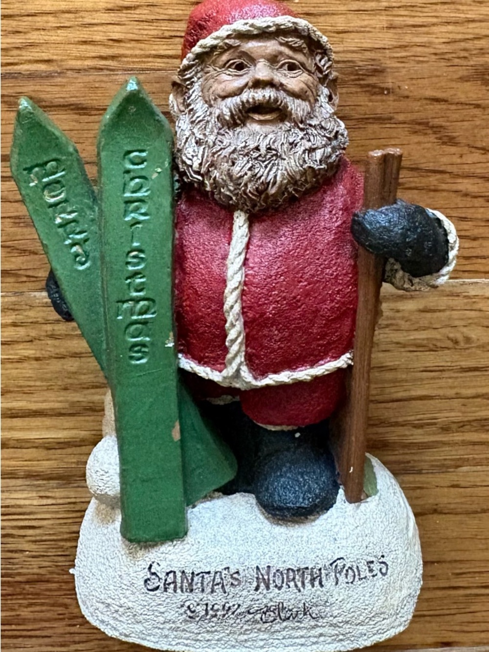 Tom Clark Gnome "Santa's North Poles", Story Card Year 1997~Retired, EUC